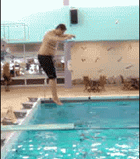 slipping_off_diving_board_funny_animated_photo