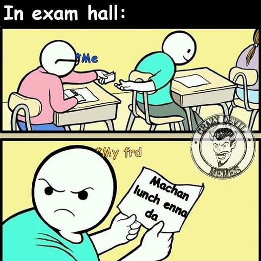 in exam hall