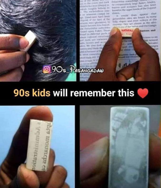 90s kids eraser